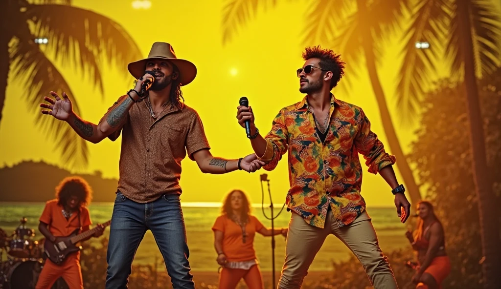 Male and female rock band, venezuela