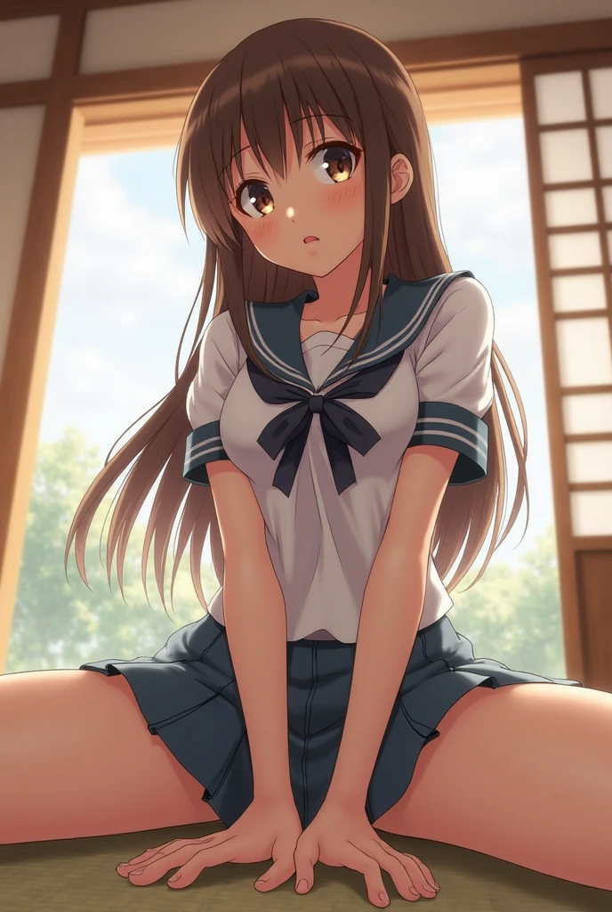 (best quality:2.0), (masterpiece:1.8), extremely detailed CG 8k wallpaper, HDR ultra detailed illustration, ((1girl)), nsfw, Asahina Mikuru, detailed face, solo, ((no panties)), (((bottomless))), (((pussy))), bare_shoulders, white_thighhighs, (from_behind:1.2), bent_over, leaning_on_table, smiles sweetly, looking_away, (ass:0.8), skindentation, <lora:AsahinaMikuru_V1.0:0.8>, public, outdoors,