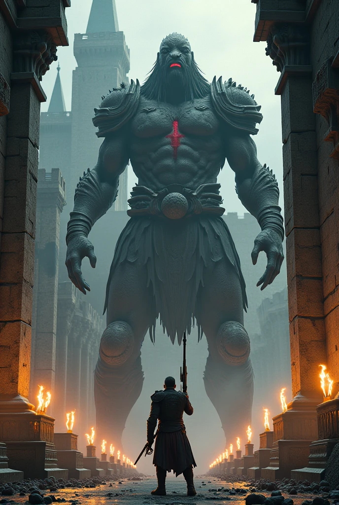 (masterpiece, best quality, high resolution) "Arcane Cult": A congregation of fanatic followers performing a dark ritual in an ancient temple, as a cosmic entity begins to manifest through rifts in the fabric of reality.