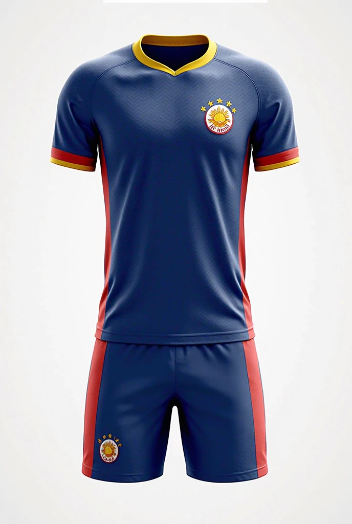 Create a beautiful New Zealand interclass uniform with the colors of the flag