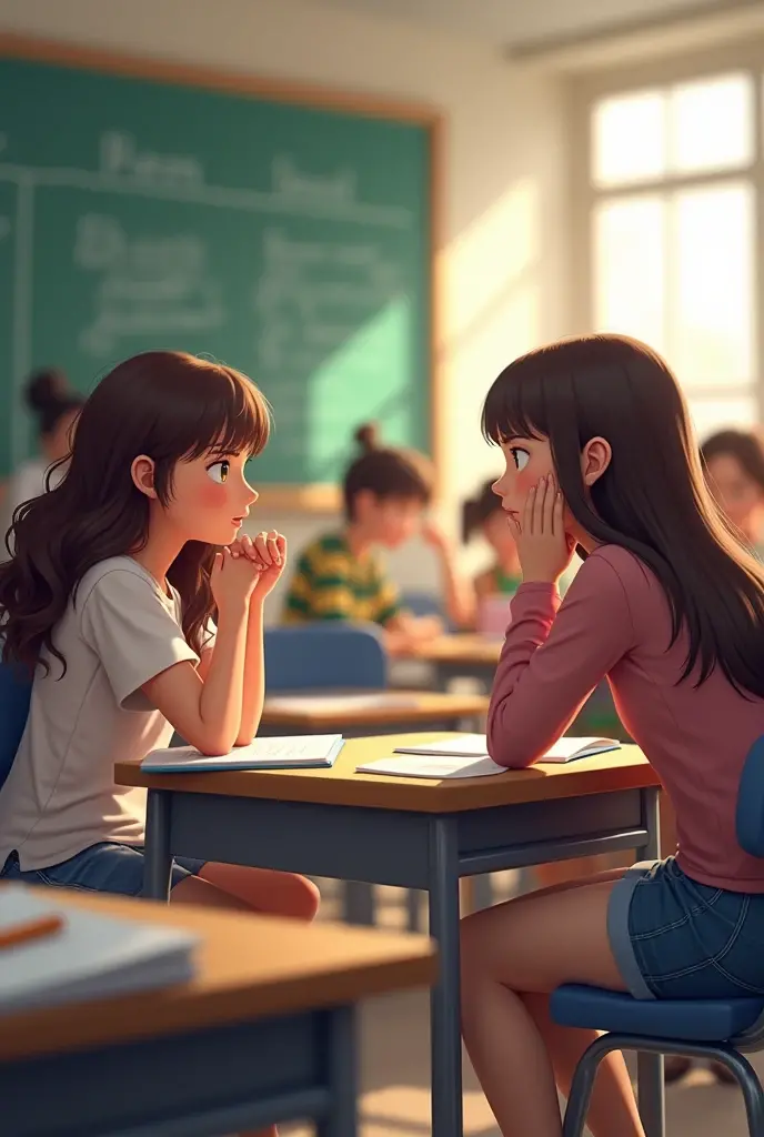 Scene 1
N. Ana and Marie are classmates in . One day in their classroom, Marie was actively participating in their teacher’s discussion. Meanwhile, Ana was reluctant during the discussion because she hated both the subject and the teacher.