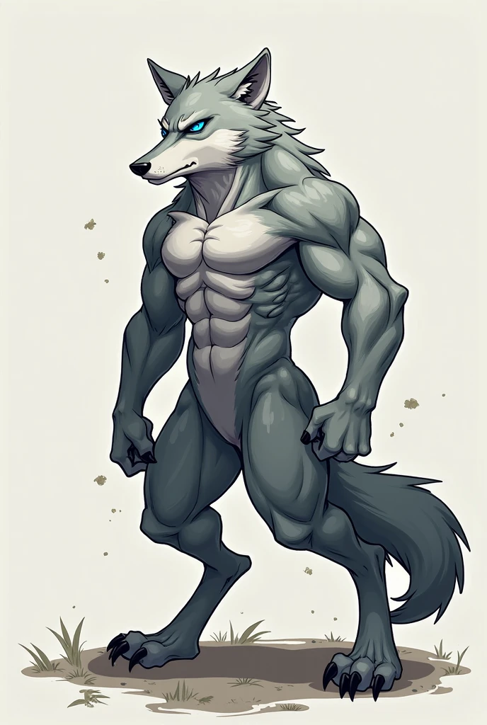 Furry,Teenage uncensored,Strong,Young,Indigo eyes,bareness,nakeness,CG,4K,Beautiful,gray colored skin,The individual fills the whole picture,Gray solid background,Q version,quit,White abs,lean and thin,watercolor paiting,Physical Fit,shadowing,Contextureless,sitted,large shot