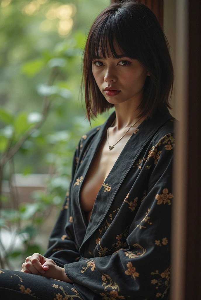 Very beatiful girl, tattoo girl, shy girl, japanese