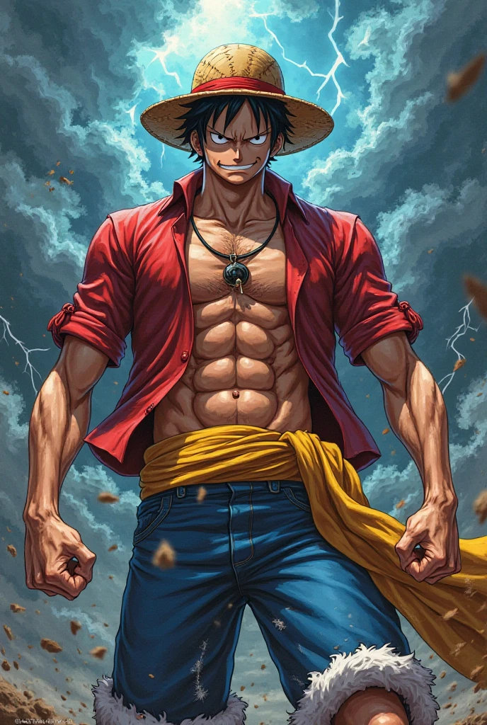 Monkey D. Luffy desnudo Anime original One Piece