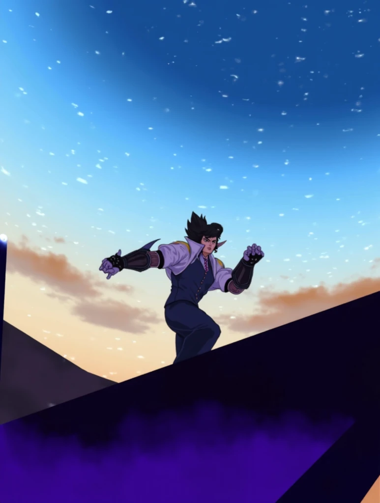 Man, long hair, abs, footstomp, (((from below))), 5 toes