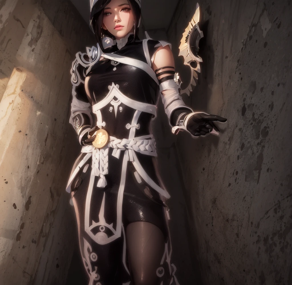 3 d model,Caramel macchiato, arma, The sword, halter, holdingweapon, 32K, Linen cloak, Top quality, Masterpiece:Faust,,1 child, long whitr hair, clouds, On your stomach, (tmasterpiece,k hd,hyper HD,16k),clutching a sword, buliding, Reflectors, bloods, Eastern Asia, Weapon focus, Skysky, brunette color hair, knifes, trouser, firey, banya, The clothes ar, bandagens, sword sheath, Masks, 独奏,