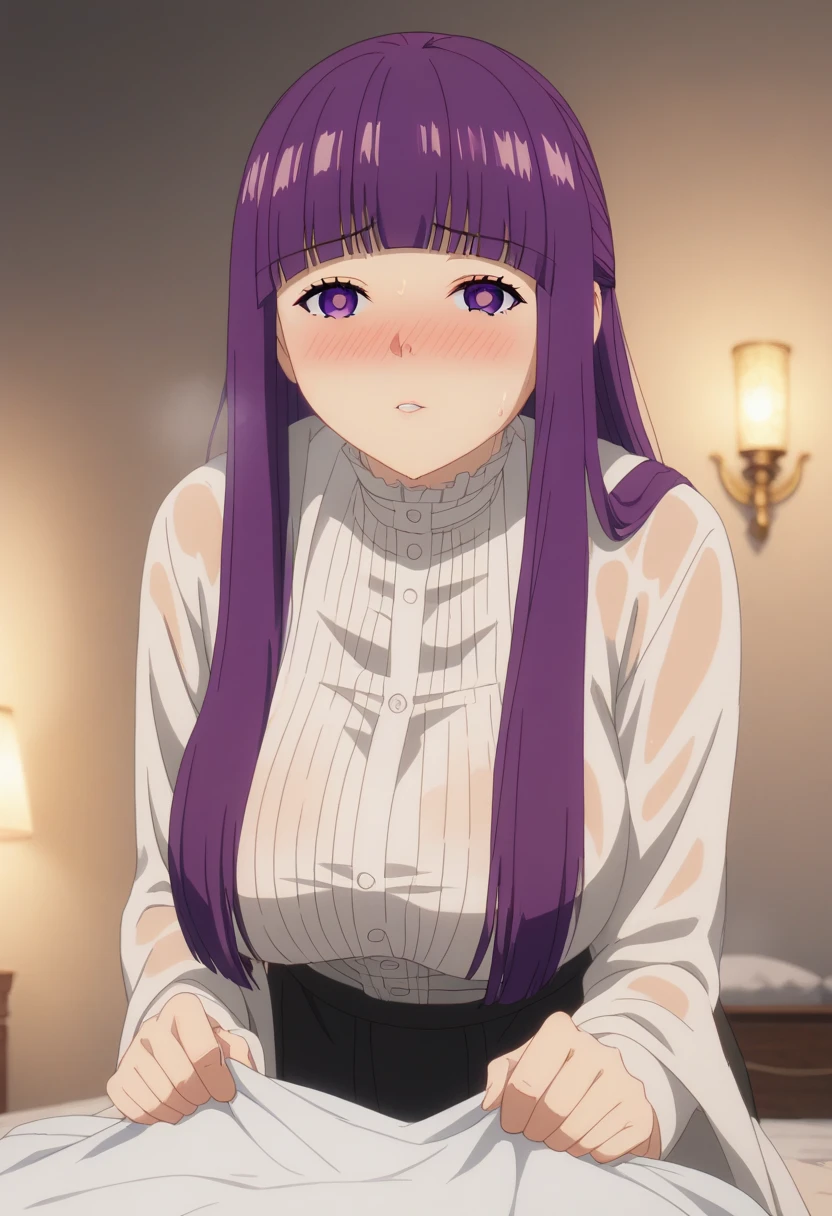 (masterpiece:1.3), (8K, Realistic, RAW Photos, highest quality: 1.4),(1girl:1.2),(cum on handst:1.2),(ass pov:1.8),(1penis:1.6),(largebreast:1.4),(Fern:1.8),(far from freezing:1.8),(Expressionless:1.6),(handjob:1.8),(Dark Room:1.6),(In a cheap inn:1.4),(Wizard Robe:1.6),(Purple Hair:1.4),(from below:1.2),(face focus:1.6),(open clothes:1.6),(upper body:1.6),(grab penis:1.8),(Selfie:1.6)