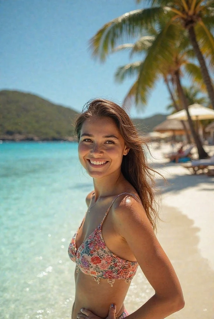 perky woman in bikini and hat standing in a park, 30-year-old woman from cuba, 30 year old woman, 30 year old woman, 32 years old, fernanda suarez, 24 years old, 23 year old, 27 years old, 28 years old, kind smile, profile image, 29-years-old