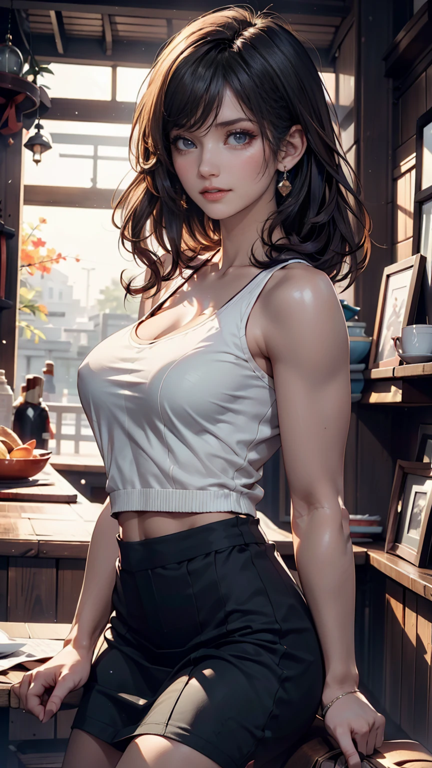 mdjrny-v4 style portrait of a female leprechaun, voluptuous, gorgeous detailed face, mischievous smirk, ample hips, insanely detailed accentuated big booty, mature, great aesthetics, perfect anatomy, well proportioned body, intricate, elegant, highly detailed, digital painting, artstation, concept art, smooth, sharp focus, illustration, art by artgerm and Greg Rutkowski and alphonse mucha, 8k, High-quality, insanely detailed,