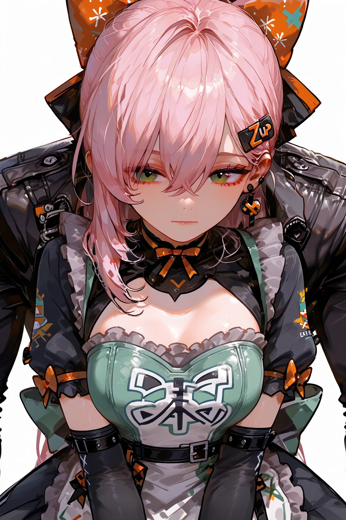 (Masterpiece, Top Quality, Best Quality, Official Art, Beauty and Aesthetics: 1.2), (1 Beautiful Slave: 1.3), (Slave Collar: 1.3) (Long Pink Hair, Ponytail) (Kneeling,: 1.2) (Bikini: 1.3), Square Background, Marble, Face Close-up, Face Close-up