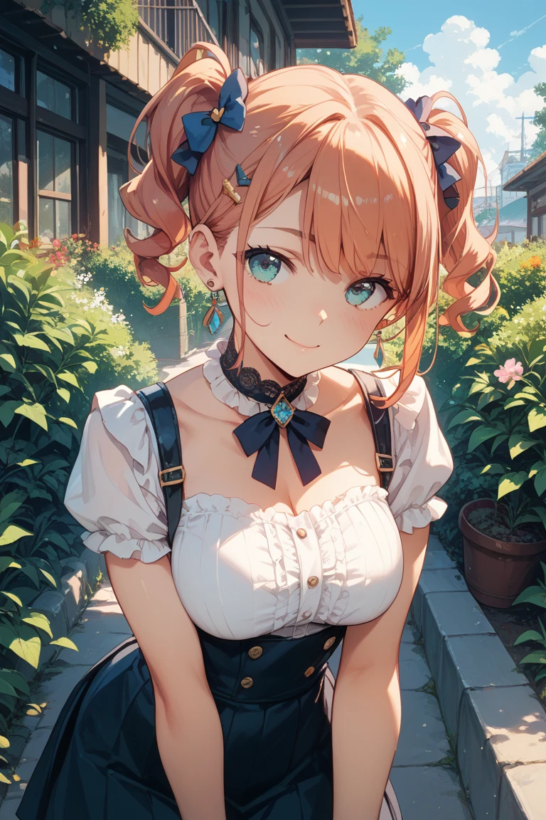 (masutepiece:1.3), (8K, Photorealistic, Raw photo, Best Quality: 1.4), Beautiful face, (Realistic face), Beautiful detailed eyes, (Realistic skin), Attractive, Intricate details,Golden ratio,  1 girl,Naughty smile, (rainbow hair:1.4),((Long twintails,Ribbon 1.4)),Schoolgirl Fashion,(Blue butterfly hair ornament),off shoulders,cleavage,Dynamic Pose,Dynamic Angle,Intricate details, Hyper realistic, Perfect Anatomy、only face、A smile、Smiling、Face enhancement、Inside the classroom、Studying