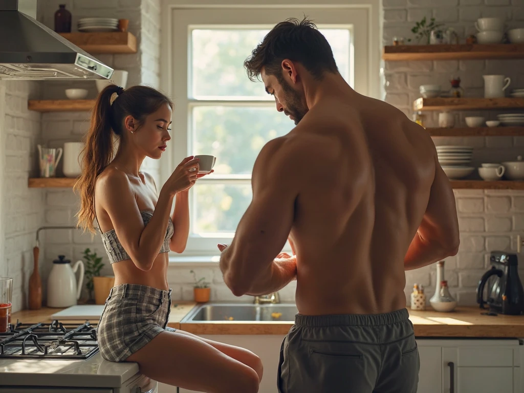 training man and woman,Highest quality,4K,8k,High resolution,masterpiece:1.2,Super detailed,Realistic