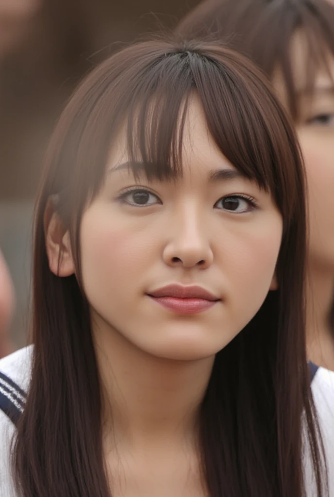 ((stick out a wet tongue))、((half open mouth))、((pink gloss lip gloss))、(((The look of waiting for a kiss)))
