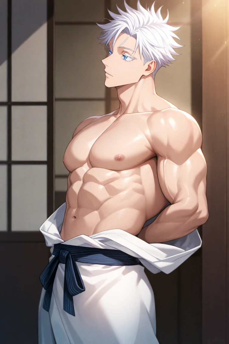 Vergil from Devil may cry Wearing in bikini Turns red