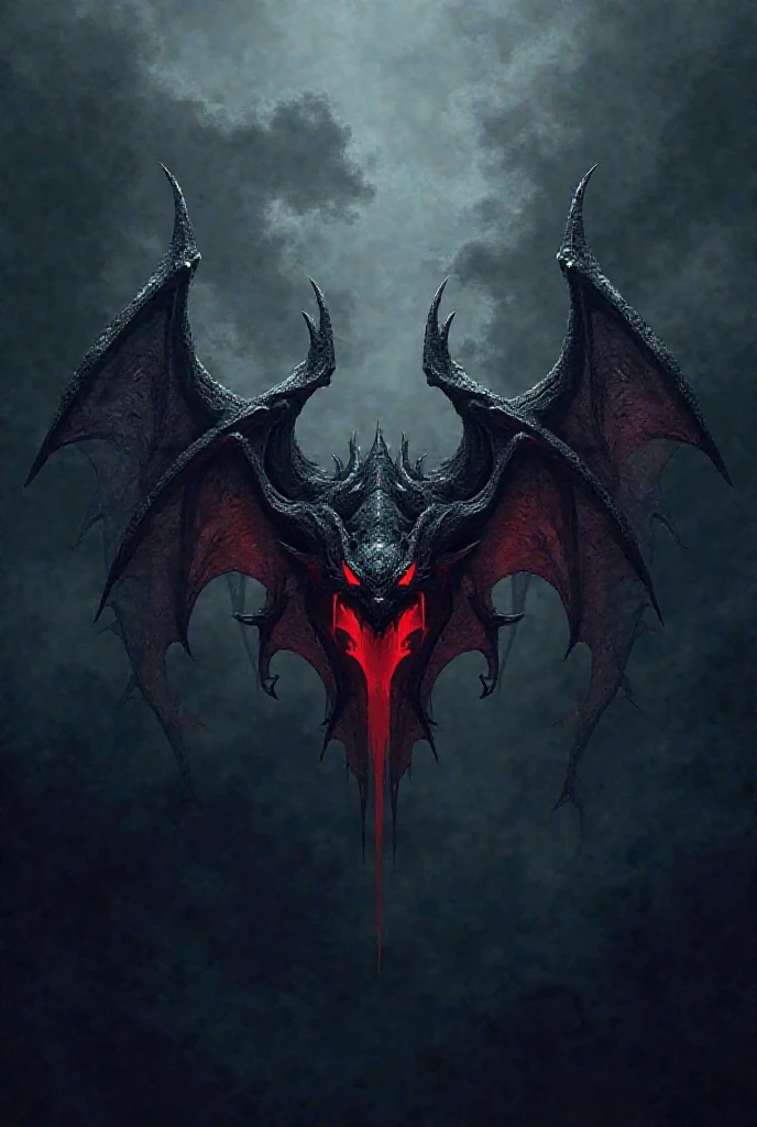 Generates a black pixelated bat with red eyes