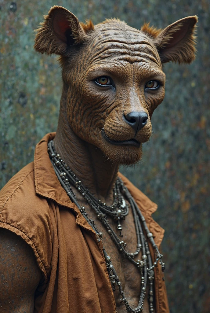 Appearance of a Mexican Man with the spirit of Xoloitzcuintle