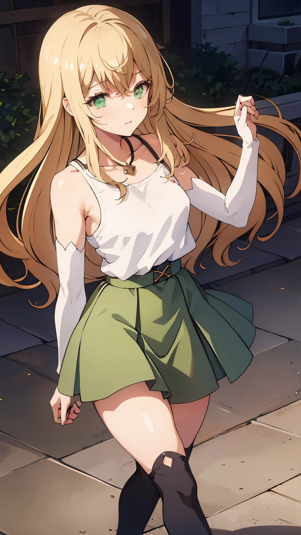 ((best quality)), ((masterpiece)), (detailed face and eyes), perfect face, accurate, textured skin, high details, highres, A stylish woman is standing in front of a famous Italian landmark, enjoying the warm spring breeze. She is wearing a flowing green flared skirt, a beige knit long-sleeve T-shirt, and a delicate necklace. On her feet, she wears tan leather boots, and on her wrist, she sports a classic Casio Standard watch. Her hair is styled in a layered cut, gently swaying in the breeze. The background features a beautiful Italian tourist destination, such as the Colosseum in Rome, the canals of Venice, or the Duomo in Florence. The atmosphere is bright and cheerful, with soft sunlight and blooming flowers enhancing the springtime vibe.