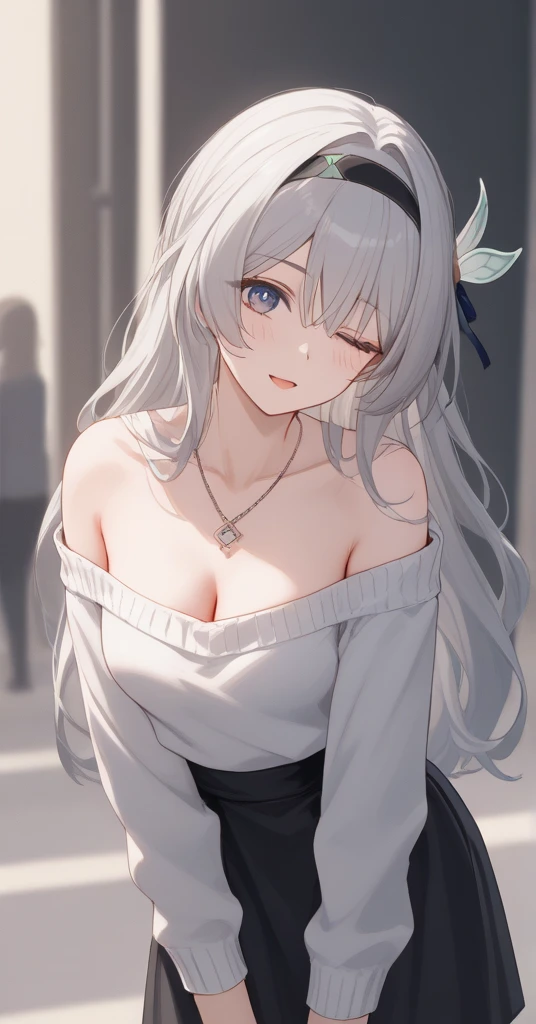 Anime girl with white hair and big breasts posing in a room., Chica perfecta de pelo blanco, seductora chica de anime, Chica con el pelo blanco, Arte detallado del anime digital, pelo blanco, Hermoso retrato de anime, Mejor fondo de pantalla de Anime 4K Konachan, hermosa chica de anime, digital anime illustration, Dama de pelo blanco, Retrato Anime Chica, Deidad de pelo blanco, Retrato detallado de Anime Girl BEAUTIFUL GIRL) (PINK EYES) (GREY HAIR)