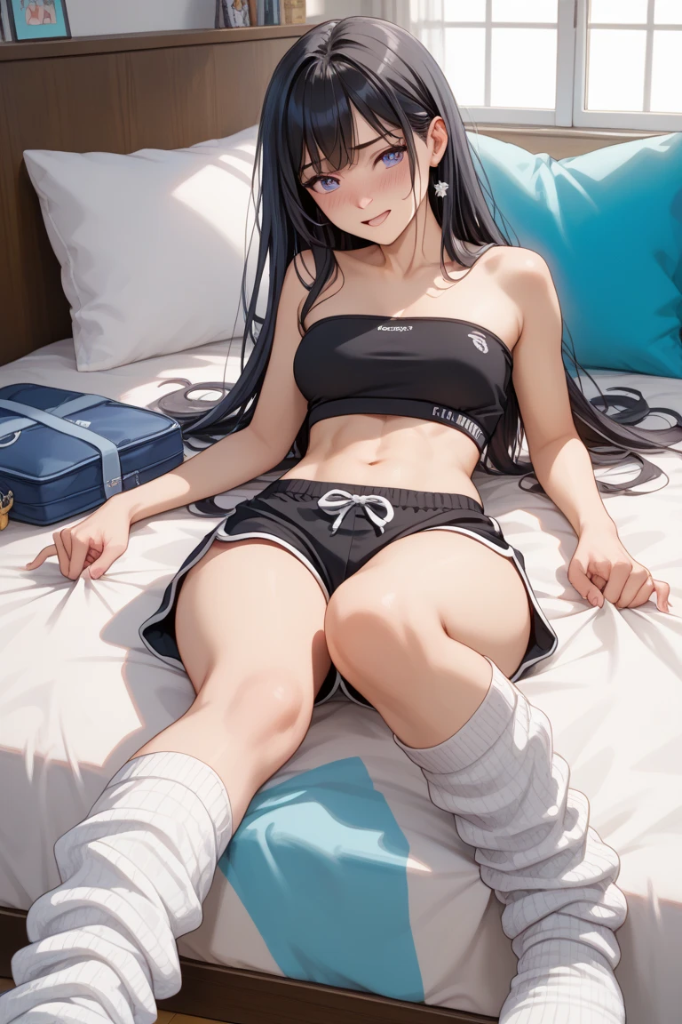 (melhor qualidade:1.2, realista, ultra-detalhado), jovem linda mulher, levantando a saia e revelando a calcinha, vestindo uma mini-saia, Vestindo uma saia curta, retrato sedutor, Open shirt showing the bra