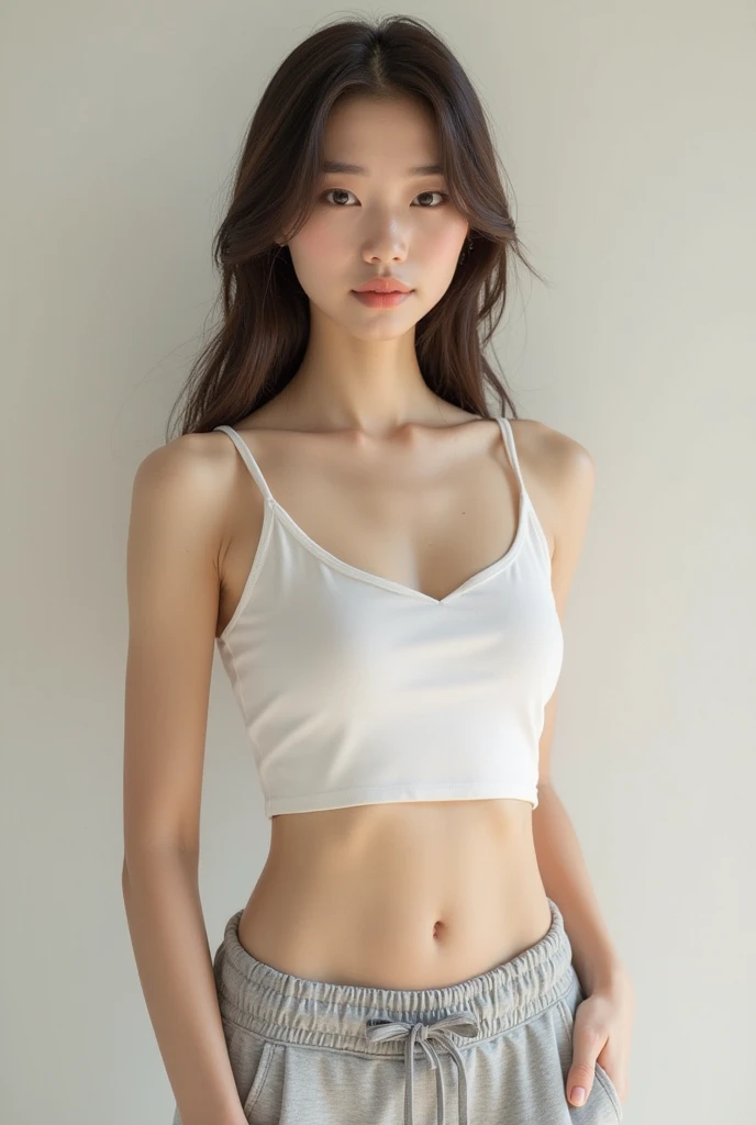 8K, Ultra-high resolution, Highest quality, masterpiece, 三分割法によるphotograph,Surreal, photograph, 1 Girl, (:1.3), pretty girl, Cute face, Beautiful eyes in every detail, 細かくdetailedに,masterpiece,One Girl:1.2, Japan Female Announcer, whole body,glaring,Black Hair,Bob with bangs,Rhythmic Gymnastics,leotard,(High leg cut), gym,Delicate and smooth skin, Realistic Skin, Perfect and beautiful face ,完璧でCute face, Skin with attention to detail, Perfect limbs、Narrow waist、Thin legs)、Browsing Caution,,Beautiful leg line beauty,Looking at the audience、beauty,Long neck、(((Ideal body type))),A cup small breasts :2,、Portraiture:2、Perfect Anatomy、鮮明なdetailed、detailed、Surreal、Light and shadow,Strong light