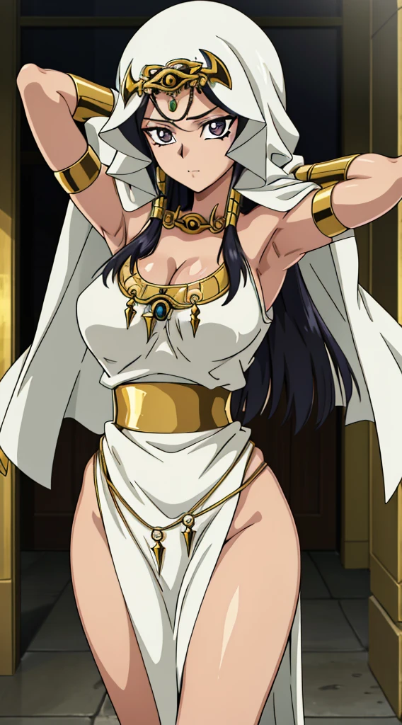 Simple white background,glitter,
barefoot,white dress,cleavage,collarbone, Navel,bare shoulders, Gold leaf on head,
bracelet, earrings, jewelry, gem,Pearl, Green eyes gold necklace, Black hair,explosions,short hair hair,
1girll, 20yo,young woman,Beautiful Finger,Beautiful long legs,Beautiful body,
Beautiful Nose,Beautiful character design, perfect eyes, perfect face,expressive eyes,Perfect balance,
looking at the scenes,(Focus on her face.),closed mouth, (innocent_Large_Eyes:1.0),(light_smile:0.3),
formal art,Highly detailed CG module 8K rear, perfect illumination,Colored, bright_front_face_lighting,white-skinned,
(Masterpiece:1.0),(best_quality:1.0), very high resolution,4k,A highly detailed,
photography, 8k, hdr, highres, absurdres:1.2, Kodak portra 400, grain du film, blurry background, bokeh:1.2, lens flare, (vibrant_color:1.2),professional photo,
(A beautiful,Large_breasts:1.4), (A beautiful_face:1.5),(narrow_waist), setting huge breasts smile closed mouth lipstick green lips bed earrings