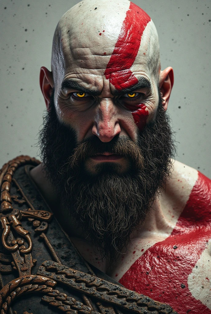 kratos with a smile