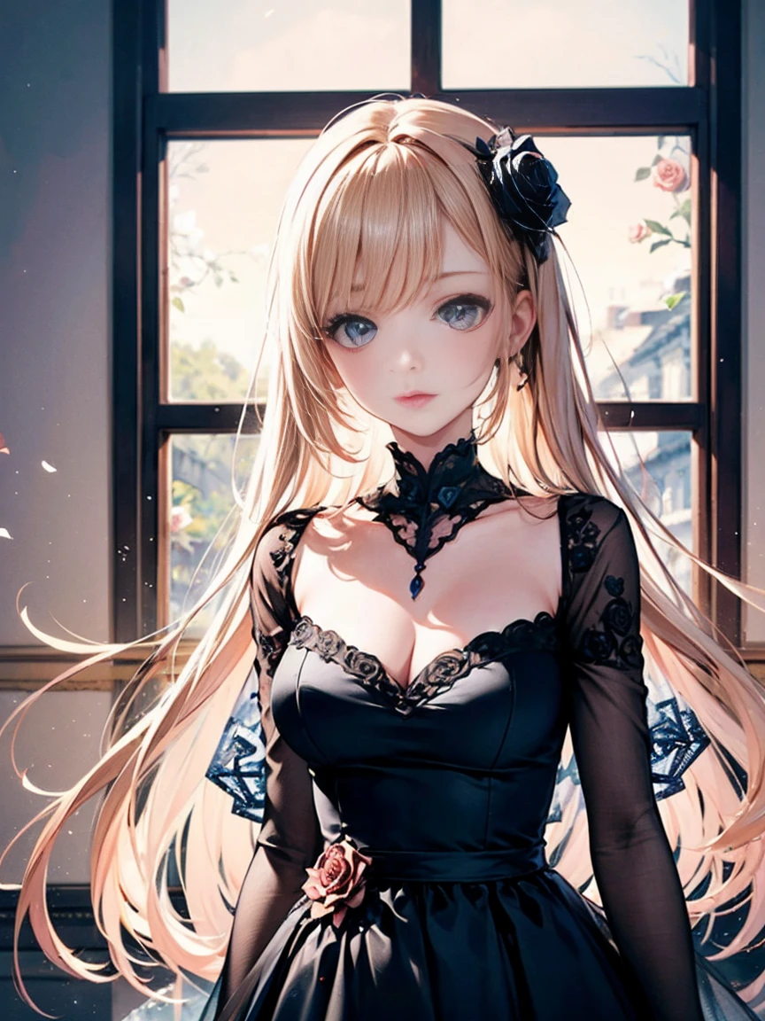((1 Female, 1 person, Solitary) Alice, Humanity, Long curly blond hair, blue eyes, freckle, teenager, 18 years, Rebirth_ongoing) (Main Part, Super detailed, 8K, (HD, Sunlight:0.5, Soft_shadow:0.5, atmosphere_light, 8K, 4K, Surrealism, elegant, ((((Appearance)))), Soft Ton, 柔和的light))(((Dark, Chiaroscuro)))