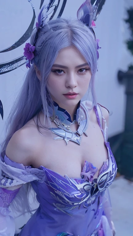 (View your viewers,Full nudity,Armpit Show,vaginale,sex,woman on top,cum in Pussy,sweat,girl trembling with sexual climax,breast milk,arms behind head,spread legs,ahegao,orgasm),(masterpiece, Highest quality, beautifully、aesthetic:1.3), look back, Side view, 1 Female, alone, Mature Woman, (Silver-blue hair with purple stripes:1.4), (Gradient sky blue hair tip:1.6), hair, Ridiculously long hair, Single Side Lock, Wavy Hair, Shiny Hair, Floating Hair, (Bright red eyes), Delicate eyes, Aqua Eye, Very fine eye, Long upper eyelashes, compensate, Focus on the face, Very detailedフェイシャル, Perfect breasts, Hot body, (Delicate skin texture:1.2), Bridal Veil, lace trim dress, See through, Wedding dress, Outdoor, White Rose, garden, morning, Are standing, Very detailed,