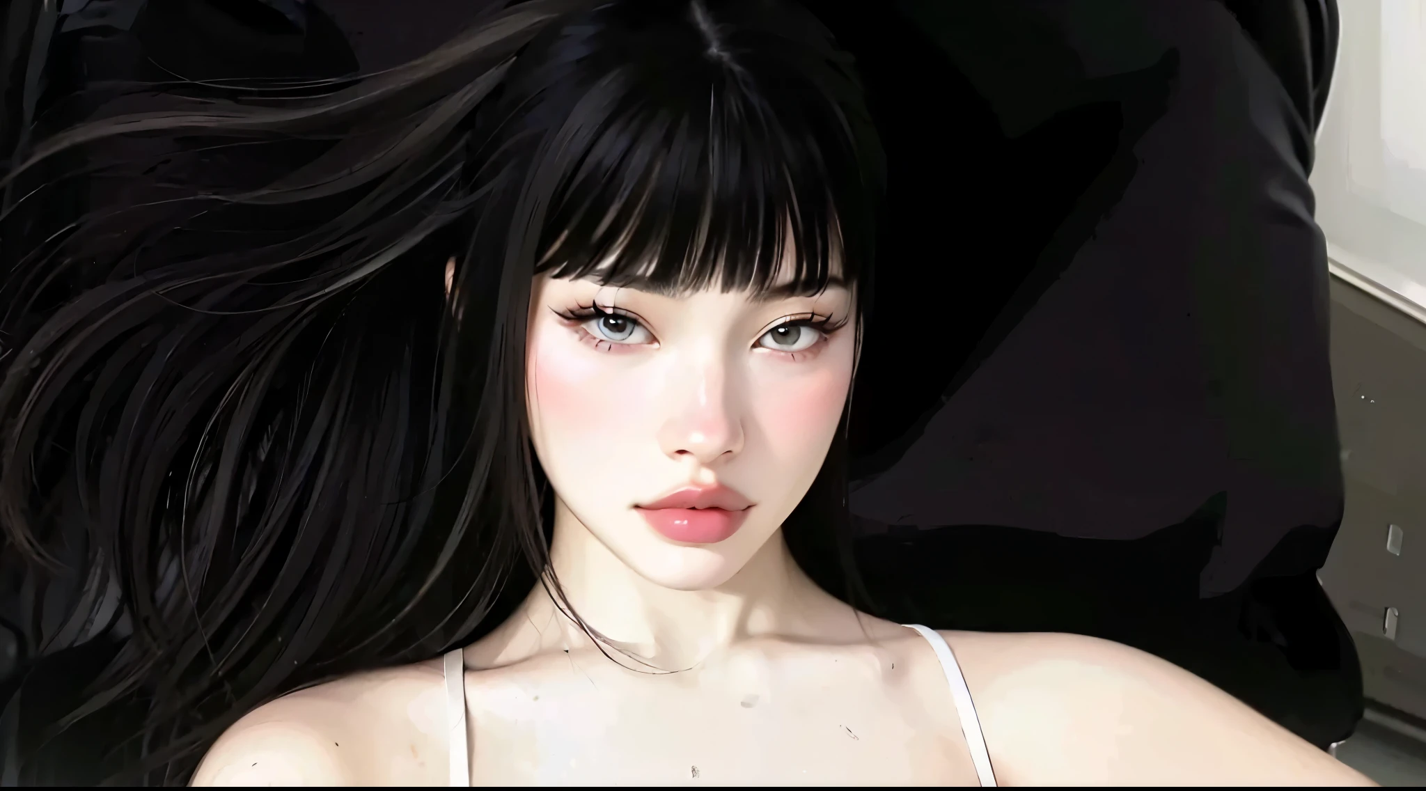 pretty woman, high-quality lines, Details of perfection , Ultra 8k, perfectly rendered face , all facial and body details are perfectly detailed , maximum quality, 8k, perfectly rendered details , fotografia ultra detalhada para maximum quality e impecável , wonderful and charming woman , perfect eyes , perfect lips , perfect nose, perfect hair, perfect skin, she is very wonderful , image with the highest quality ultra mega-rendered at the height of perfection , Each strand of hair is perfectly wavy and detailed , she is wonderful , An 8k image rendered with the highest quality of AI that human eyes have ever witnessed such quality and beauty , The image has good saturation and color , Vivid, super rendered , rendered skin, rendered hair , rendered nose , rendered lips , super rendered image to the highest and best possible quality