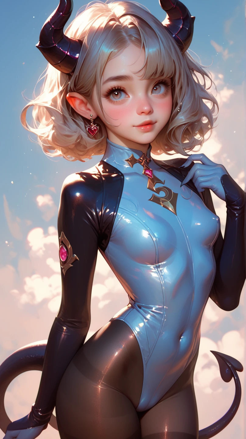 Anime girl with white hair and expressive blue eyes, Abundant breasts and sensual curves, Young realistic anime girl, Realistic anime art style, Anime style,,8K, Attractive