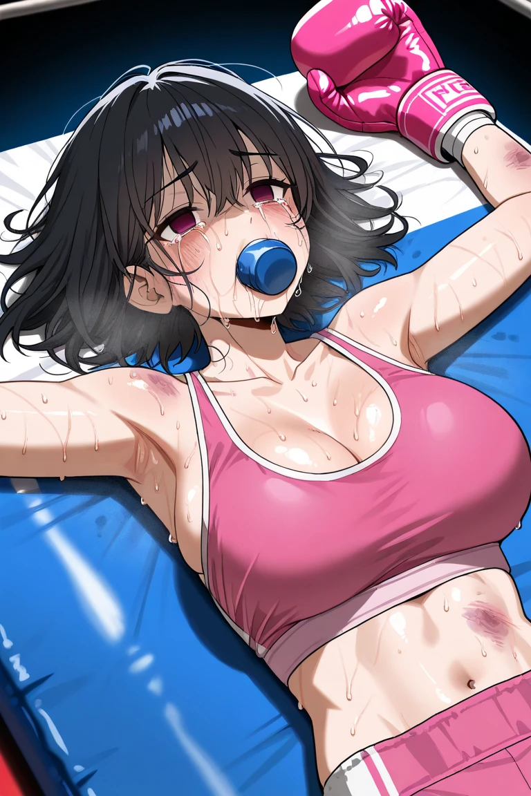 Highest quality,masterpiece,High resolution,One girl,(Girl trembling with sexual climax:1.5),Voice of the Heart,(Torogao:1.2),(orgasm:1.3),saliva,tears,Crying face,,10 years old,Sex from behind,On the stomach,Prone bones,Madoka Kaname,Large Breasts、A face of agony as she goes crazy、Abdominal muscles、Muscular、Swimwear、Lace bra、bikini