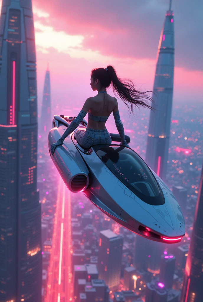 1girl, rocket train, futuristic locomotive, space exploration, cyberpunk, dynamic composition, dramatic lighting, hyperrealistic, intricate details, cinematic, volumetric fog, neon lights, glowing energy trails, advanced technology, retrofuturistic design, chrome accents, gritty texture, cinematic composition, moody atmosphere, vibrant colors, dynamic motion blur, highly detailed digital art.a futuristic high-speed train, glowing energy core, sleek aerodynamic design, hovering above ground, neon lights, metallic textures, cosmic landscape, nebulae, stars, dynamic motion blur, cinematic composition, dramatic lighting, vibrant colors, hyper-realistic, 8k, intricate details, concept art