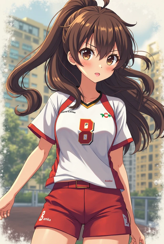 A volleyball girl showing her anime ass