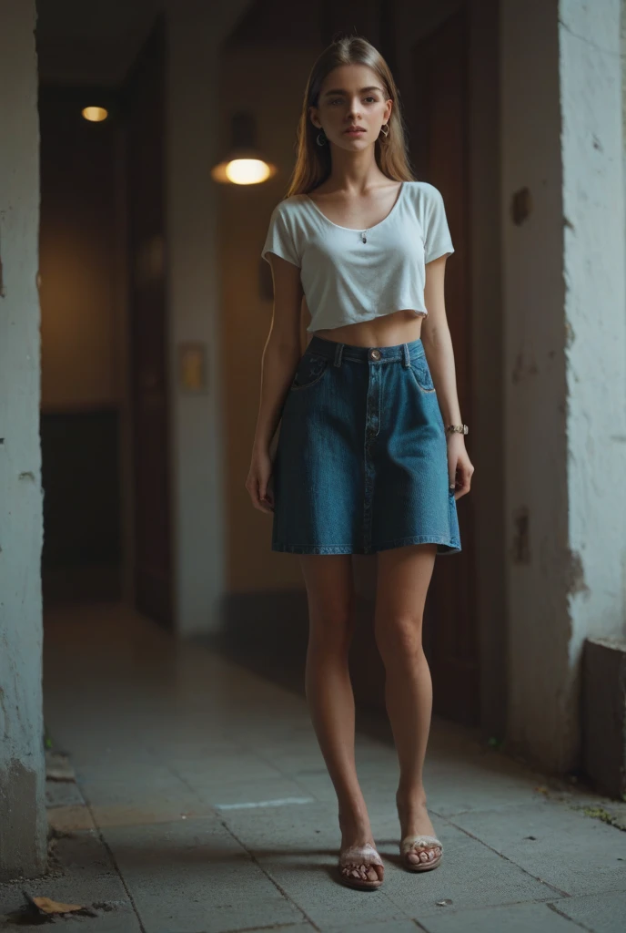 Naked schoolgirl