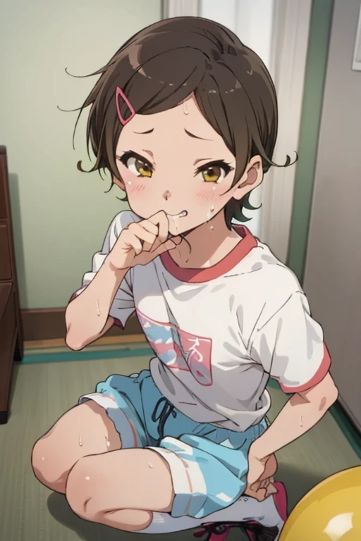 masterpiece, best quality, absurdres, my room
1girl, ,, , ,,camisole,,denim shorts,,,looking viewer,,spoken heart,,(petite),flat chest,,,open mouth,tongue,(fellatio,cum,:1.2),grin,from above,hug