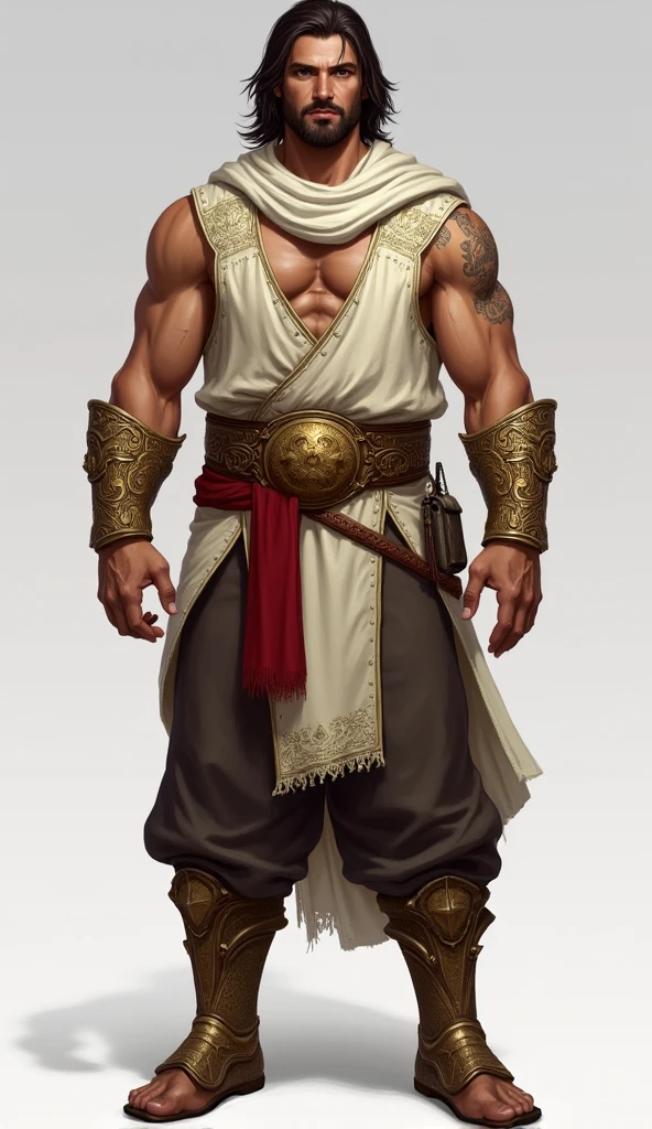 (masterpiece), ultra detailed, 3 views, character view (Front view, side view , back view), (detailed character sheet) , reference sketch of a god, 25 years, God of Greek mythology, His physical appearance is often portrayed as having a strong and muscular build., Wearing traditional Greek white clothing, like a loose tunic or chiton, Ultra-realistic, crisp, intricate details, intricate details, and style, Simple background illustration.
