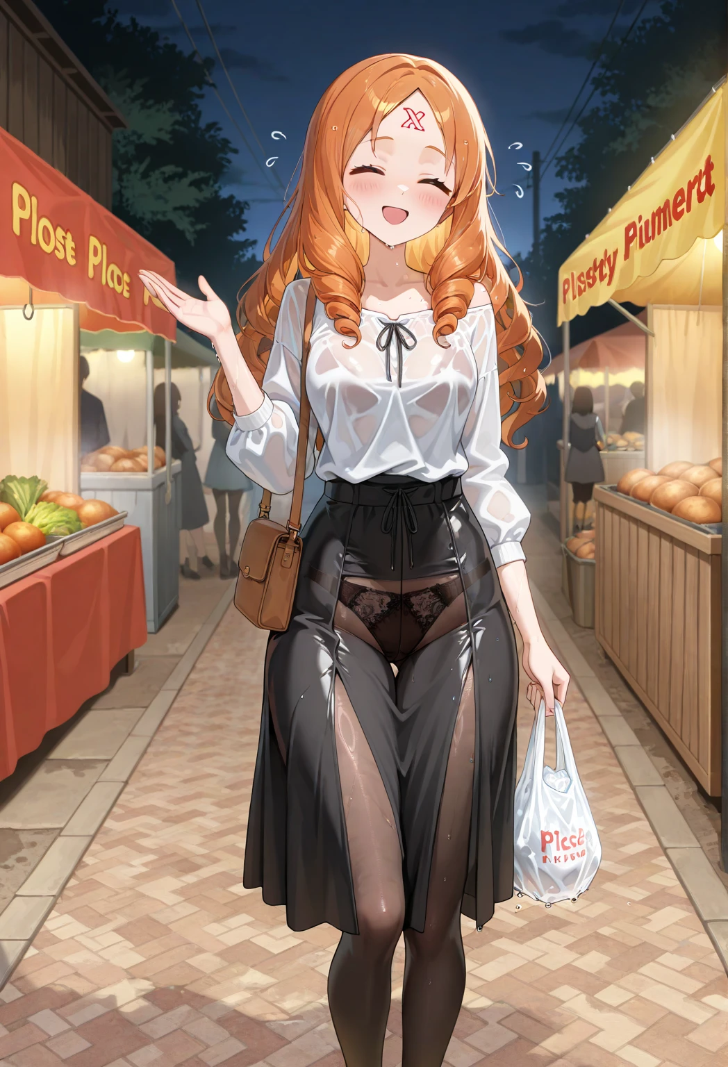 (best quality), (very aesthetic), (ultra-detailed), (best illustration),Aerith in a long skirt,Trembling with pleasure, while standing,Inner thighs,Being drunk,Ahegao,heart,full body