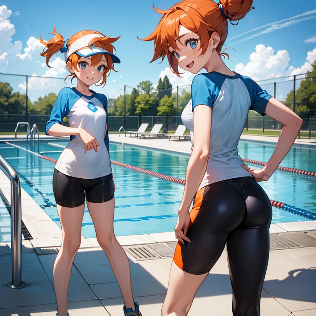 score_9, score_8_up, score_7_up, score_6_up, score_5_up, score_4_up, (source_anime), 2girls, neon genesis evangellion, ((asuka langley soryu, small breasts, {sucking breasts})), (( rei ayanami, small breasts, big Thighs)), yuri, Technological place, breast sucking, far, full body, in public, Swimming lesson, Swimming pool