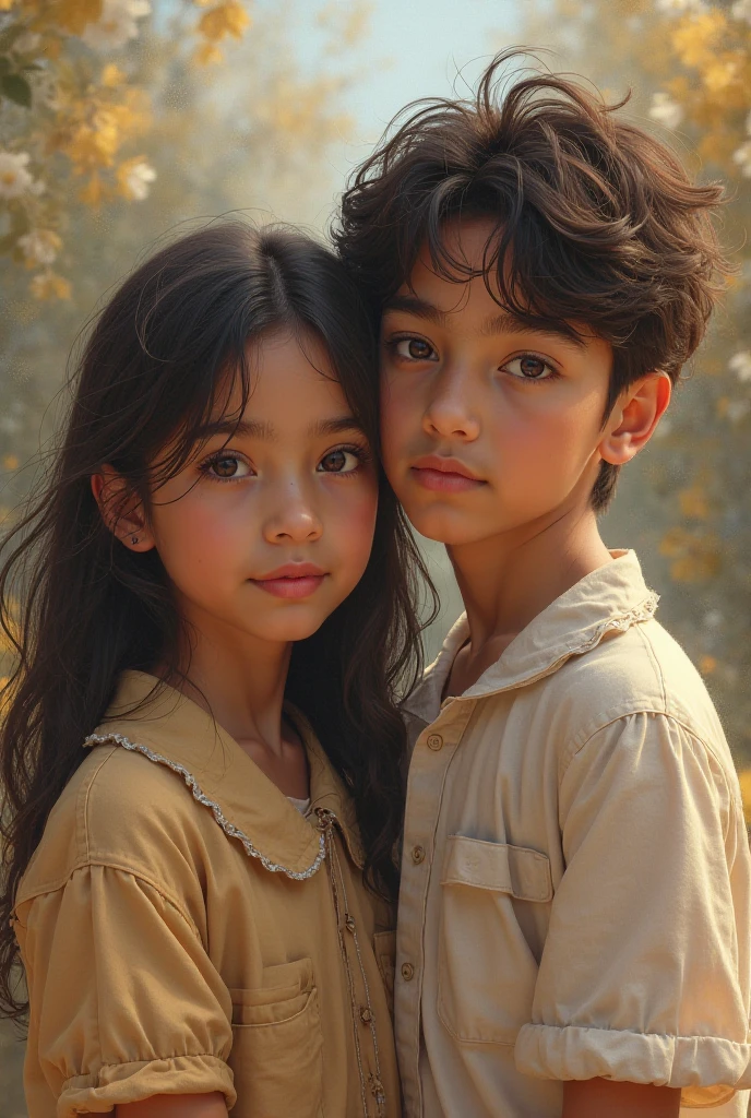 a couple of kids are sitting on the grass together, lovely couple, with lovely look, boy and girl, cute beautiful, very beautiful photo, boy girl traditional romance, cute cartoon, romantic!!!, lovers, emotional picture, lovely and cute, romantic couple, cute and lovely, very clear picture, attractive, beautiful cute, couple, couple pose, true love, aww