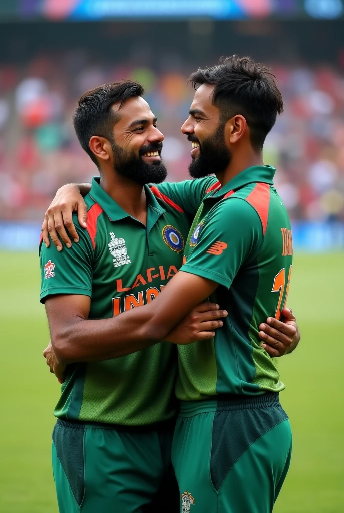 Virat Kohli and babar azam kiss together 