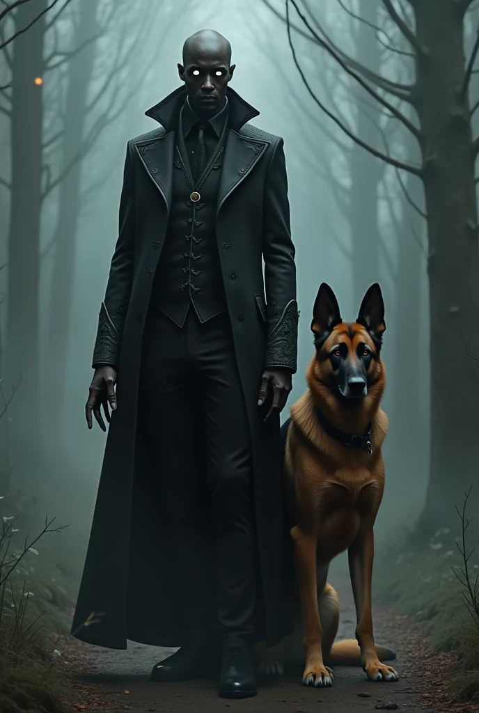 In the dimly lit swamp, a towering figure stands amongst alligators, his stetson hat casting shadows over his piercing eyes and dark, handsome features. The nighttime setting enhances the mysterious aura surrounding him. This striking image captures a tall man exuding a sense of power and danger amidst the eerie atmosphere of the marshland. With expert detail in the depiction of every element, from the texture of his clothes to the gleam in his eyes, this scene immerses viewers in a captivating blend of intrigue and allure. Close-up, dark skin, long hair