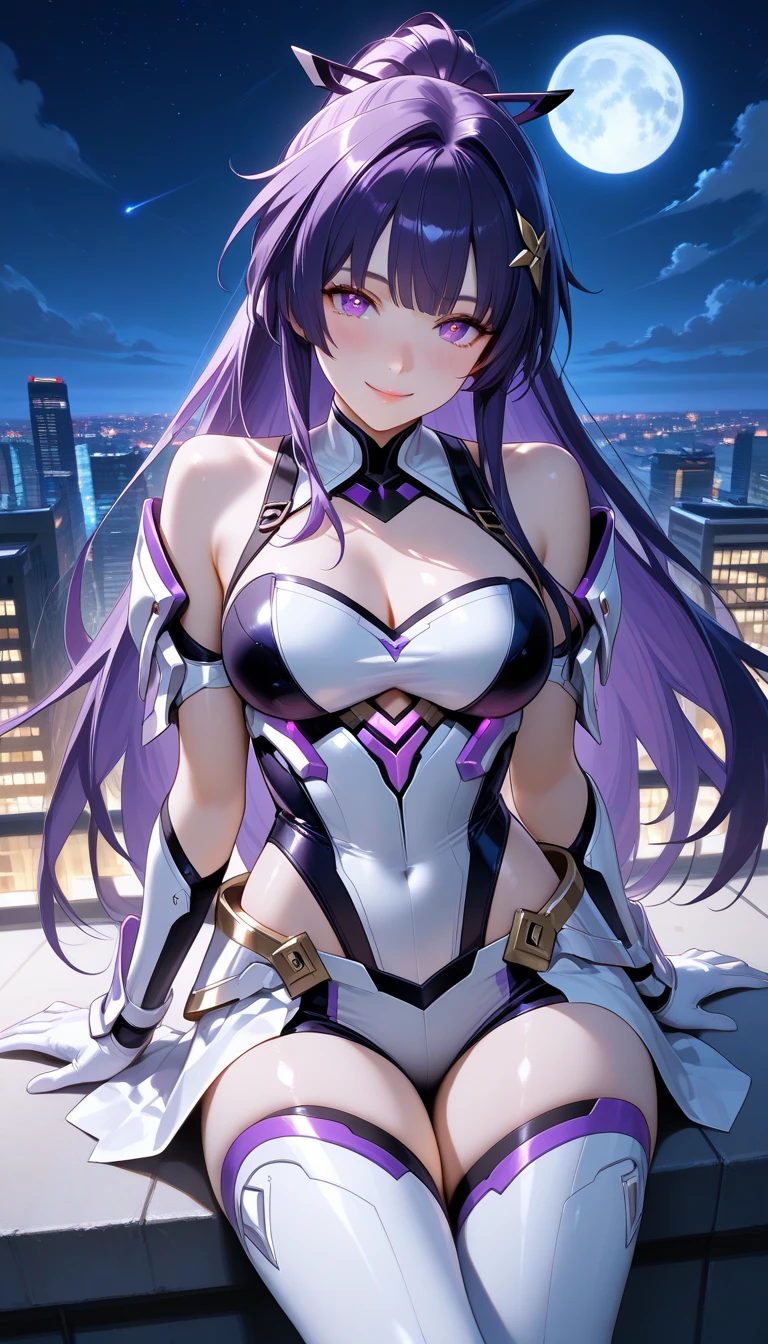 {{An unidentified creature that kills women and transforms into a spitting image to take their place}}, cute brown skin girl, Sexy Body, wavy purple hair [Shades of black], Golden Eyes (Shiny), ultra-realistic eyes, With a pistol, Jumping, Sniper Equipment, Rating Riot Games, Round face, Realistic lighting, Radio City, close. NSFW