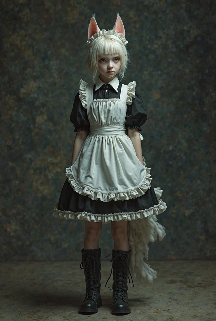 AN OLD, FACELESS PORCELAIN DOLL WITH ANIMAL FITNESS  ,REALISTIC GOTHIC IMAGE DEMONIAC IMAGE