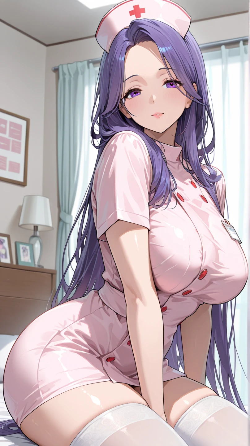Royal sister，Realistic people，The skin texture is delicate，Purple hair big breasts，huge tit，Bumps，vacuum，pyjamas，solo person，