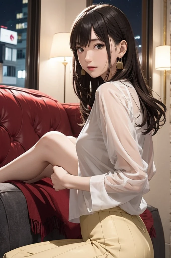 (Highest quality, masterpiece, Ultra-realistic), Beautiful and delicate、13Year-old girl portrait, With a calm and gentle expression, Model for painting、Full nudity、Beautiful nipples、The background is my room at home.、small breasts,背は150㎝程、幼く見える