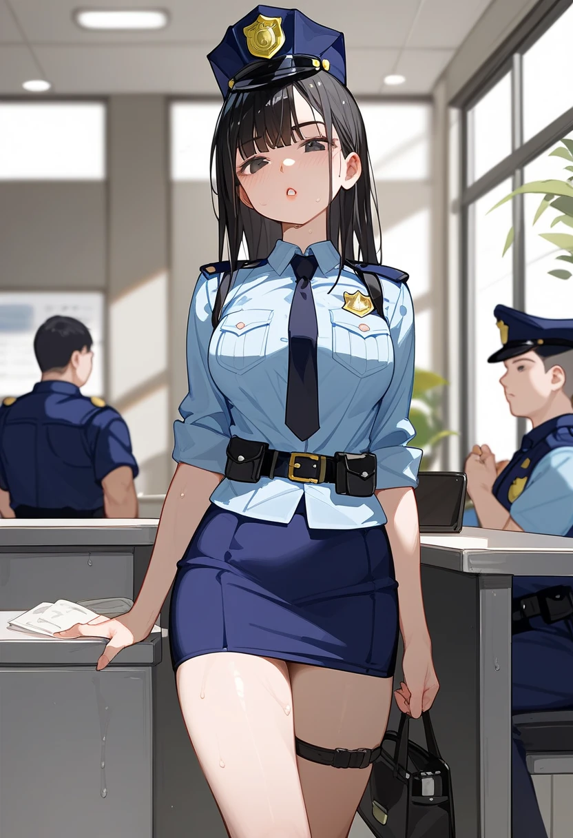 Man and woman in love、A female officer is raped by a male soldier、Forced sex、A man thrusts his penis into a woman's vagina from behind、(masterpiece: 1.3), (Maximum resolution: 1.2), (Ultra HD TV: 1.2), Cinematic Light, 8K resolution, Detailed facial features , (Sharp focus: 1.2),Perfect Style, Beautiful Face, Acura, Anatomically correct, Highly detailed face and skin quality感, Beautiful Eyes,ThroughkBright Eyes, Natural Cheeks, Glowing Skin, (Glossy Lips: 1.4),、 (A 恥ful expression: 1.2),Highly detailed face and skin quality, Natural Cheeks, , Glossy Lips,Exposed cleavage、(White mucus on chest:1.6)(White mucus on thighs:1.6)、Exposed shorts、Wet underwear、、Please open your knees、Spread your legs、、Sparkly little earrings and necklace、Disheveled clothes、stockings、Drenched in sweat、stockings 、blonde、Blonde、Blue-gray eyes、Green-gray eyes,(Miniskirt military uniform:1.4)、Soft Breasts、Healthy legs、Bare thighodel Body Type