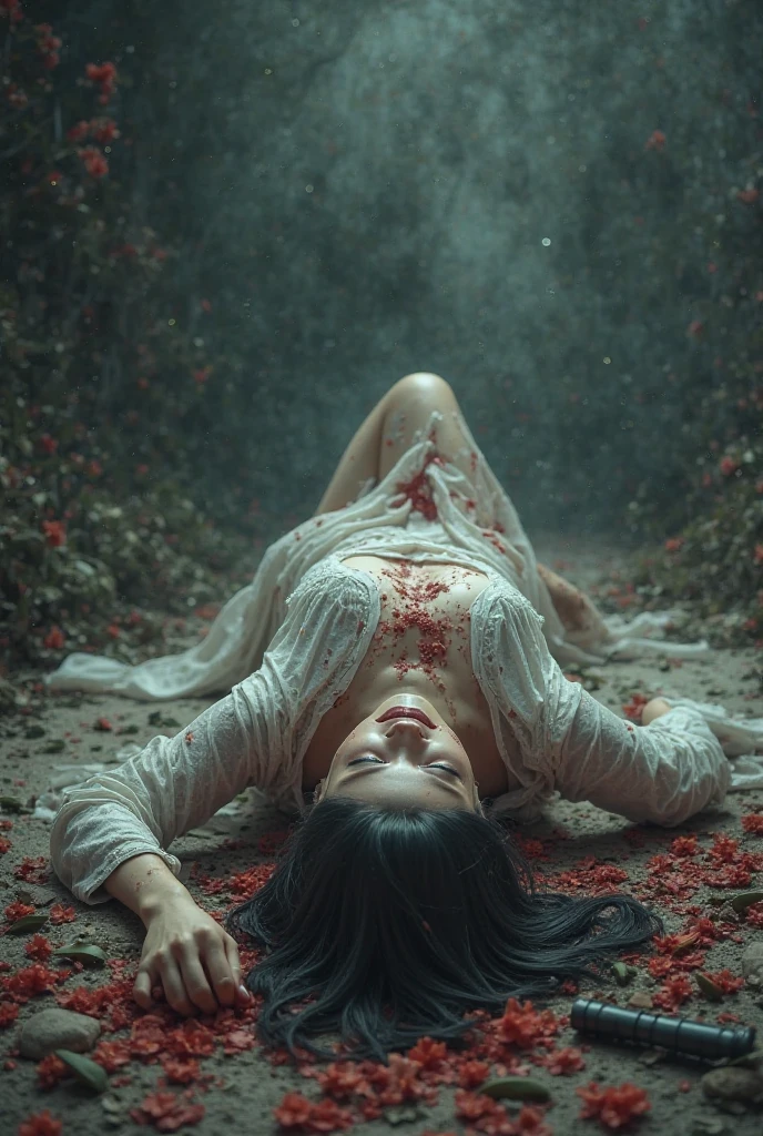 oru kaniyaasthri marathil thungimaricha nilayil, avalude sherithil muzhuvan chorayum murivikalum
A Kaniyastri drowned in a tree, blood and bruises all over her body