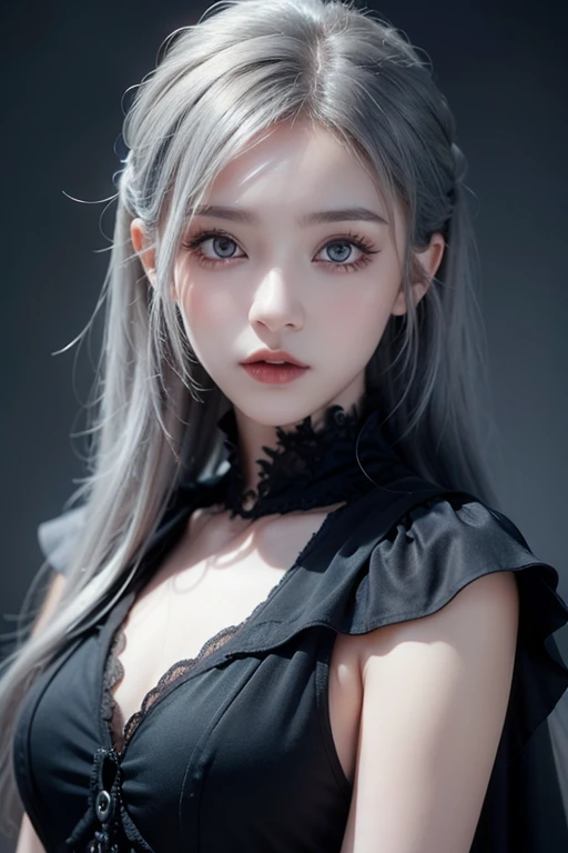 ((masterpiece:1.4)、(highest quality:1.4)、(realistic:1.7))、19 years old、(upper arm:1.4、two legs:1.4)、(perfect anatomy:1.4)、(perfect female body:1.4)、girl portrait photography、close up photo、full body shot、((table top:1.4), (highest qualityの:1.4), (realistic:1.7), Written by Luis Royo, beautiful girl, 超beautiful girl, ((1 girl:1. 4), Radiant natural skin texture, (perfect female body: 1.4), (perfect female body: 1.) 4), girl portrait photography, close up photo, (full body photo), fantasy art, soft front light, beautiful expression, cute face, beautiful breasts, big breasts: 1. 2, beautiful butt, fine eyes, Clear and eye-catching, beautiful and attractive, beautiful eyes, thin waist, RAW photo, red lips, ((gray hair, long hair)) , 1 screen display, ),((off-the-shoulder hand-knitted sweater))、((black tight skirt))、 (sexy posture), (milky way in the sky),((T-back pants))、((black garter and garter belt))、(laughter)、((膣兰))、(())