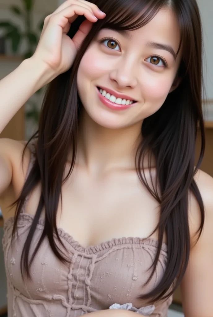 Late at night:1.2、Underarm:1.2、(Selfie:1.5)、Mature Woman:1.5,40 years old女性,masterpiece、Highest quality、非常に精細な8k、Ultra HD、Very detailedな、Very detailed、とてもRealistic、Realistic、Japanese、One Girl、High head rate、Beautiful realistic face、Realistic face in every detail、Attention to detail, Realistic Hair、Beautiful and realistic hairstyles、Beautiful and realistic eyes、hVery detailed realistic eyes、Proportional eyes、HVery detailed pupils、Very detailedリアルな自然な眉毛、Very detailedリアルな唇、 Beautiful and realistic lips、Pink lipstick、Sexy lips、Realistic and well-proportioned breasts、Realistic medium sized breasts、Slim Abs、Very detailed皮膚、Ultra-high resolution,8k,Realistic、 Perfect Sentence, Detailed lighting, Dramatic Shadows, Ray Tracing, 1 person, Looking at the audience、40 years old、Tight yoga tights:1.5、Big Breasts:1.4 、Condescending look、Compensate、Sit on a fluffy bed、Grin:1.5,Muscle training,Muscle trainingをしている