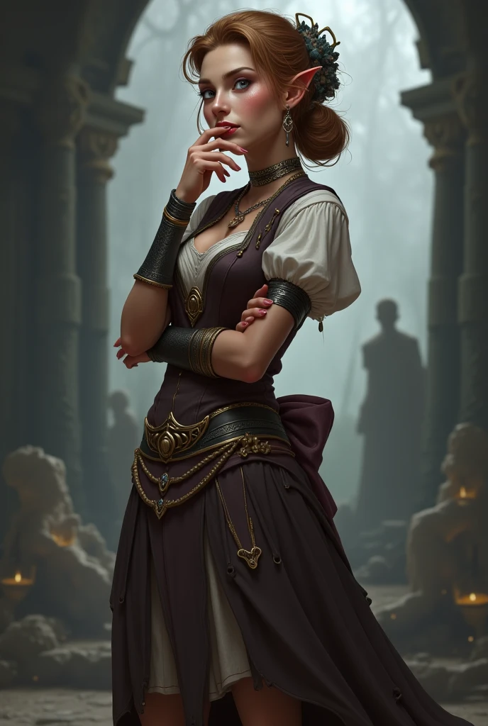 Female superior ancient Strigoi vampire, horror, ultra-detailed, HDR, cinematic